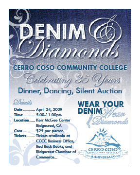 Denim & Diamonds invitation